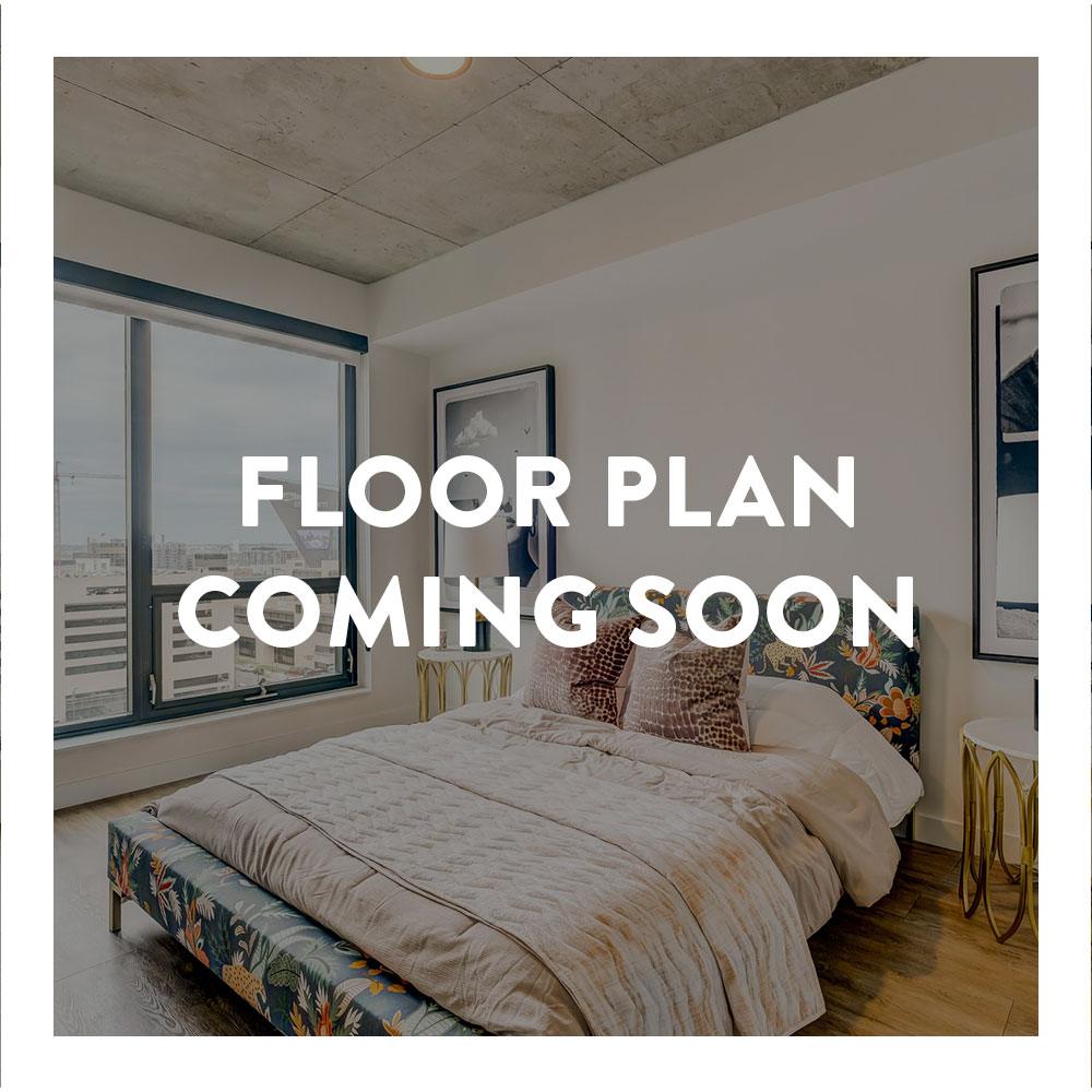 Rendering of the C5 floor plan with 2 bedroom[s] and 2 bathroom[s] at The Larking